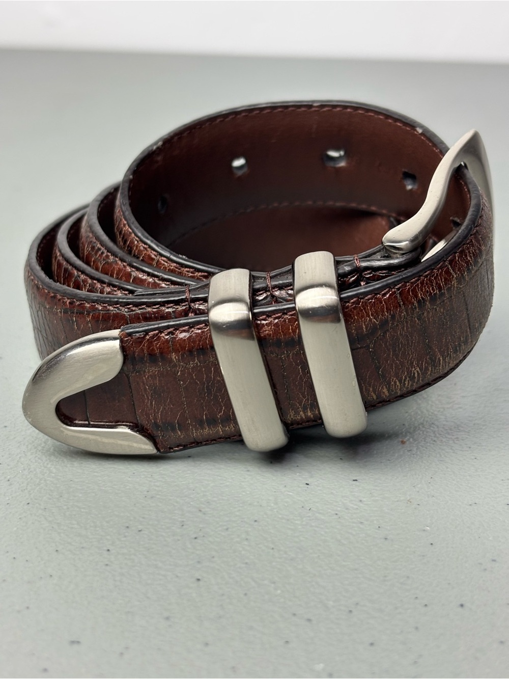 PING Men's Brown Leather Belt Dressy Golf 38